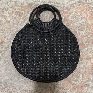 Anthropologie Woven Women's Leather Bag w/ detachable strap